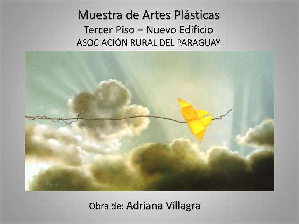 Muestra de Artes Plásticas Tercer Piso – Nuevo Edificio ASOCIACIÓN RURAL DEL PARAGUAY