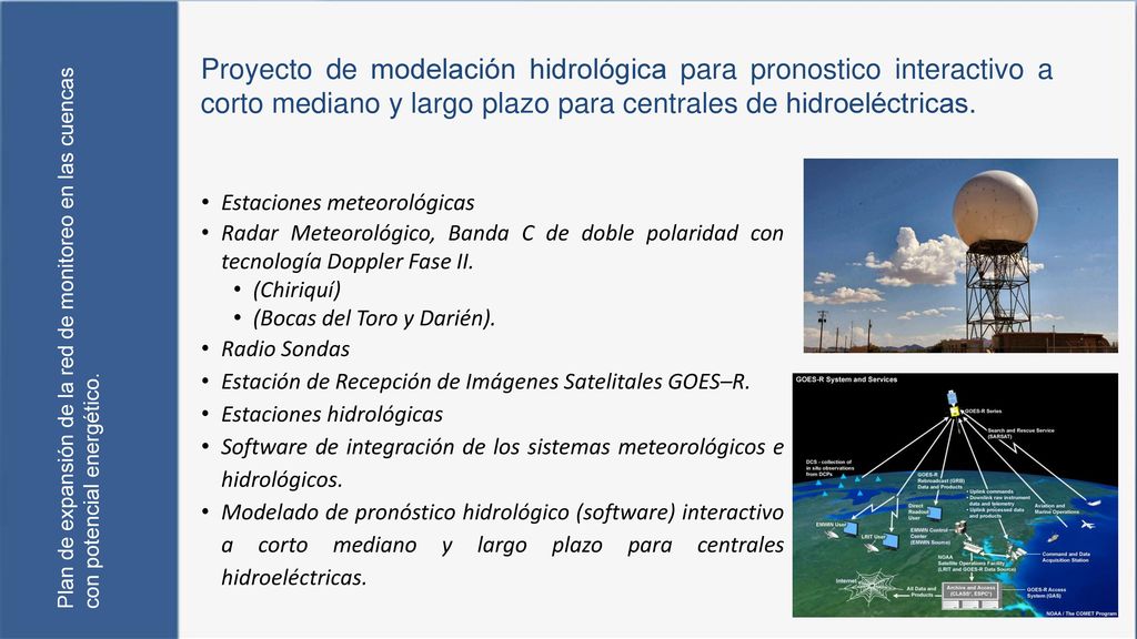 Proyecto de modelación hidrológica para pronostico interactivo a corto mediano y largo plazo para centrales de hidroeléctricas.