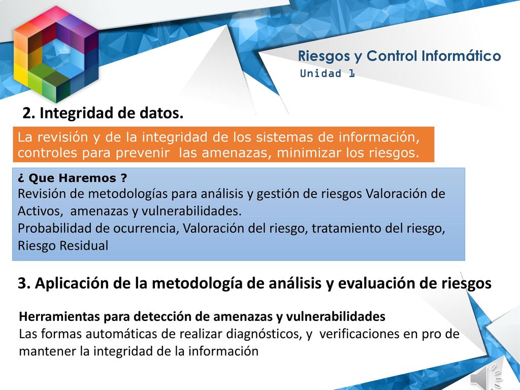 3. Aplicación de la metodología de análisis y evaluación de riesgos