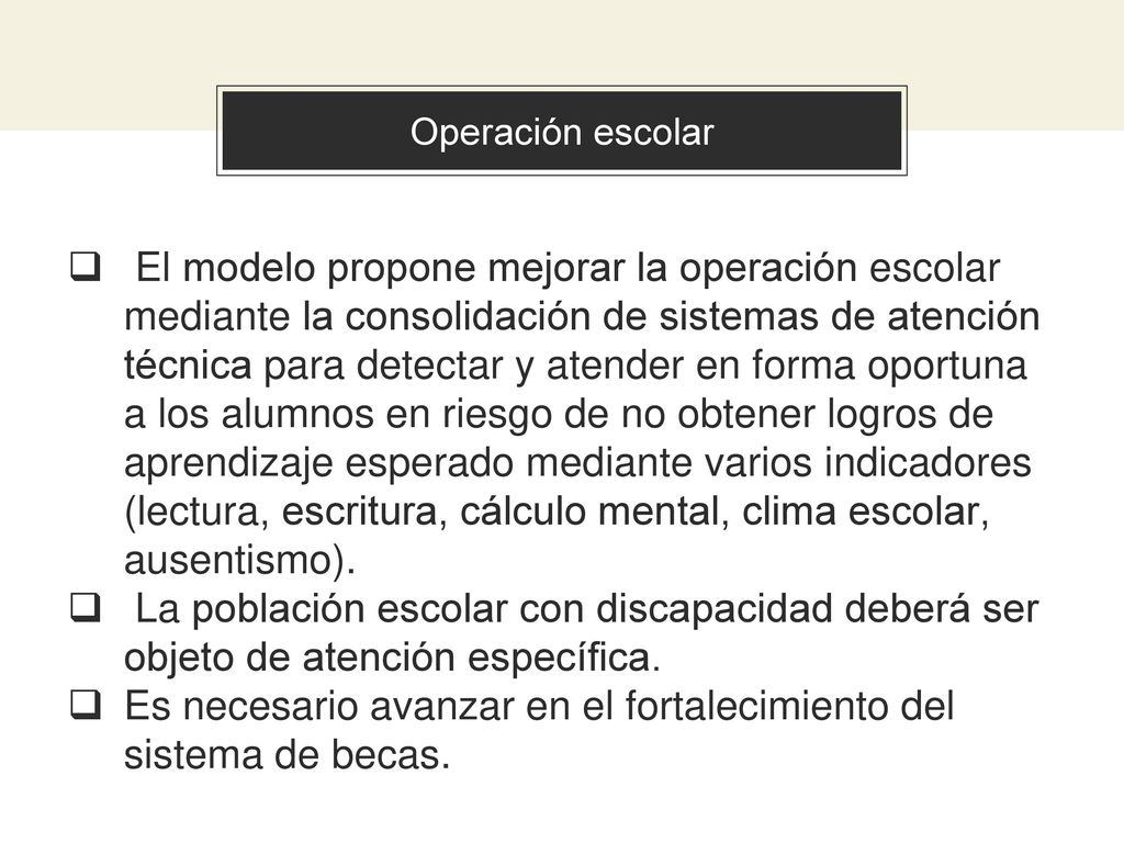 Es necesario avanzar en el fortalecimiento del sistema de becas.