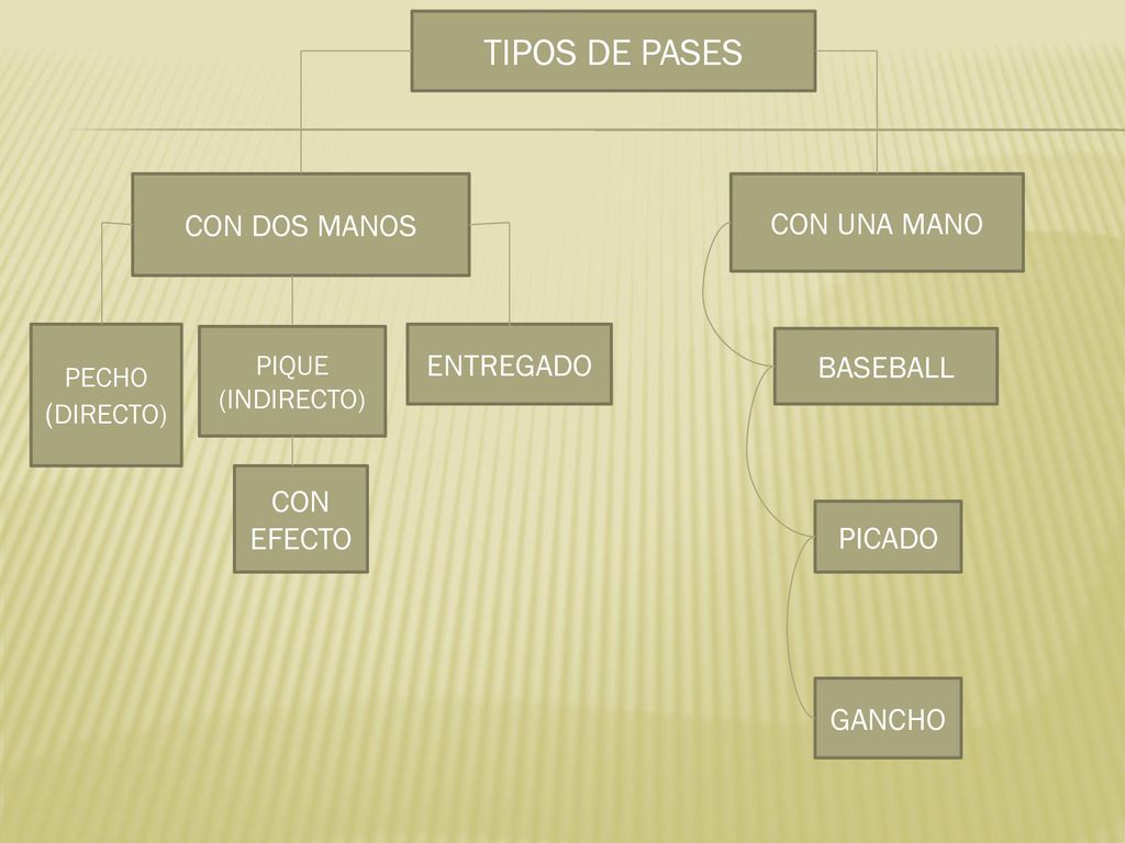 TIPOS DE PASES CON DOS MANOS CON UNA MANO ENTREGADO BASEBALL (DIRECTO)