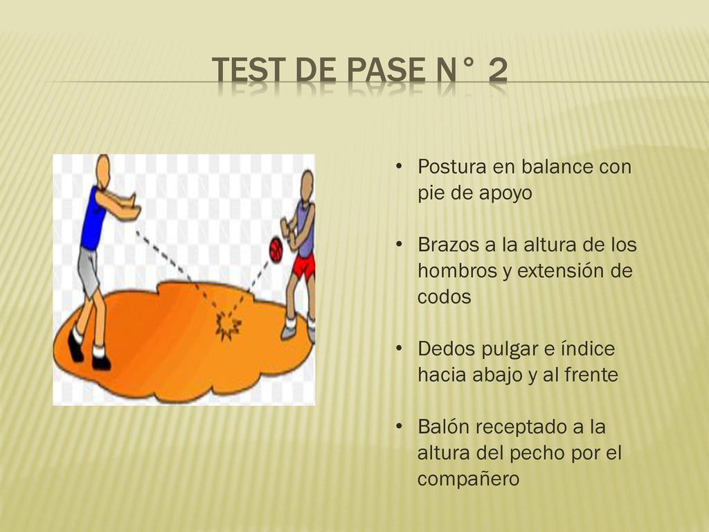 TEST DE PASE N° 2 Postura en balance con pie de apoyo