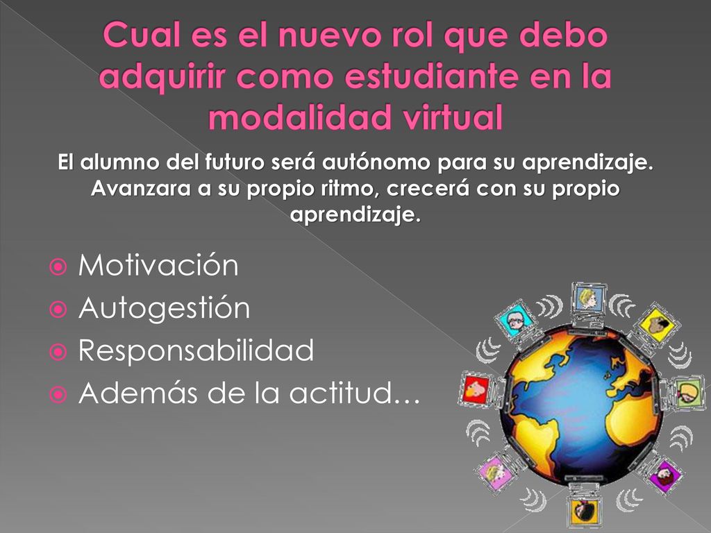 Cual es el nuevo rol que debo adquirir como estudiante en la modalidad virtual
