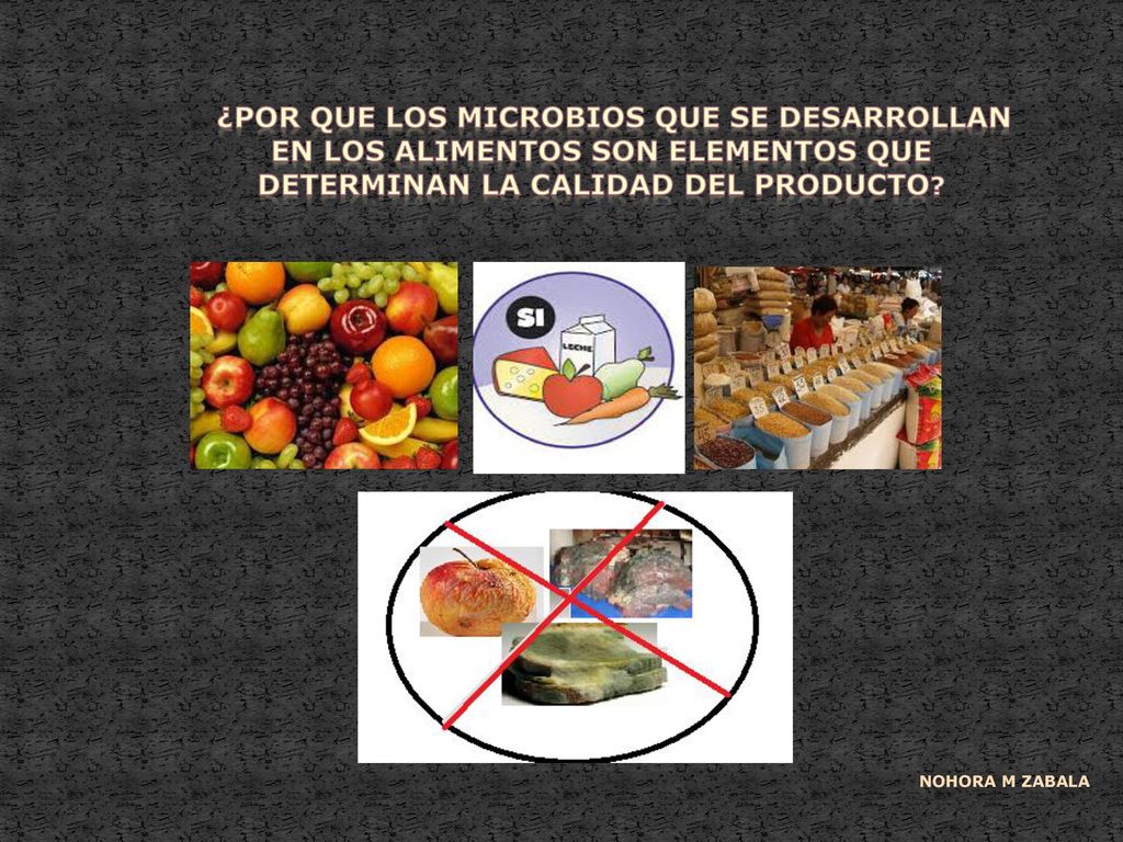 ¿Por que los microbios que se desarrollan en los alimentos son elementos que determinan la calidad del PRODUCTO