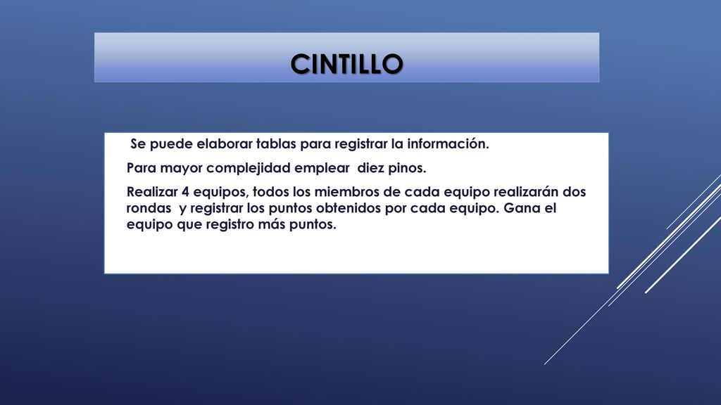 Cintillo Se puede elaborar tablas para registrar la información.