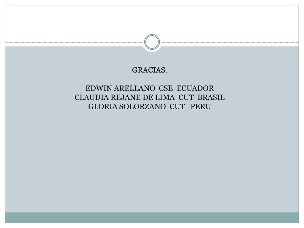 EDWIN ARELLANO CSE ECUADOR CLAUDIA REJANE DE LIMA CUT BRASIL