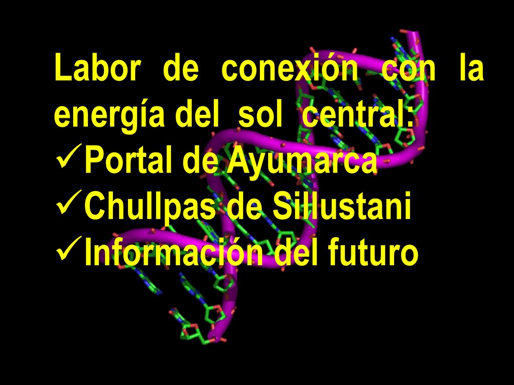 Labor de conexión con la energía del sol central: