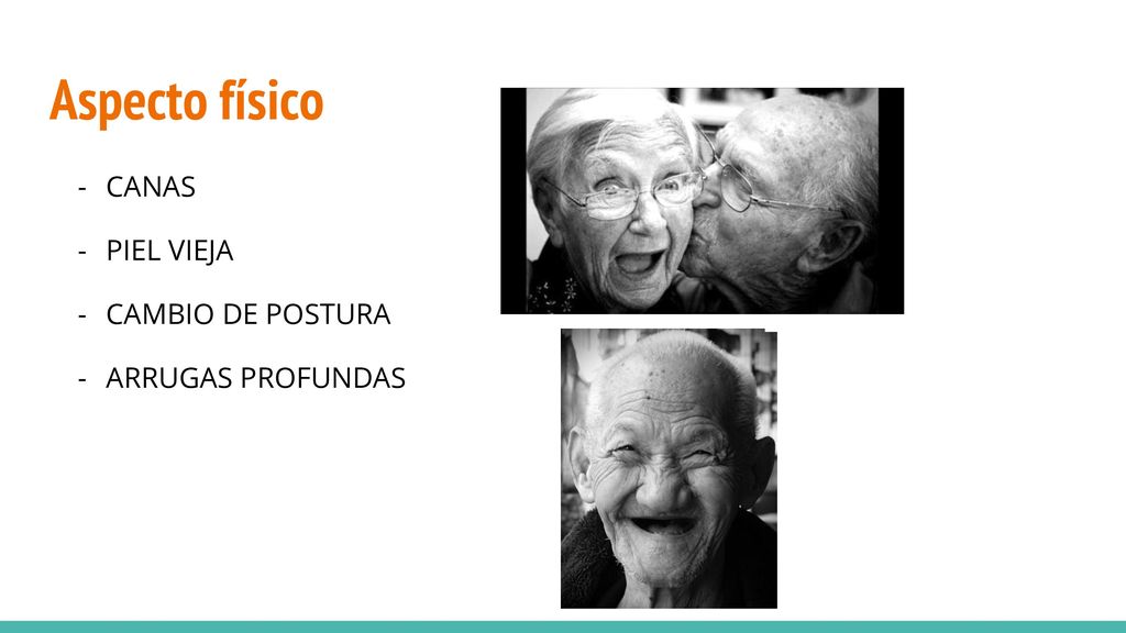 Aspecto físico CANAS PIEL VIEJA CAMBIO DE POSTURA ARRUGAS PROFUNDAS