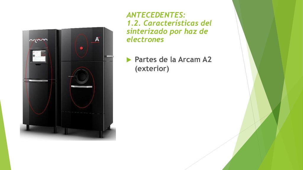 ANTECEDENTES: 1.2. Características del sinterizado por haz de electrones