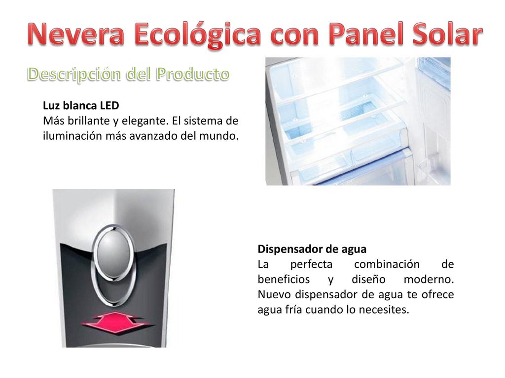 Nevera Ecológica con Panel Solar Descripción del Producto