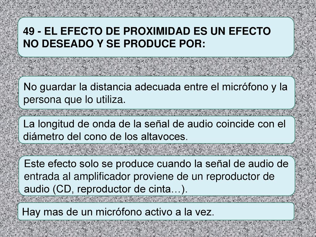 49 - EL EFECTO DE PROXIMIDAD ES UN EFECTO NO DESEADO Y SE PRODUCE POR: