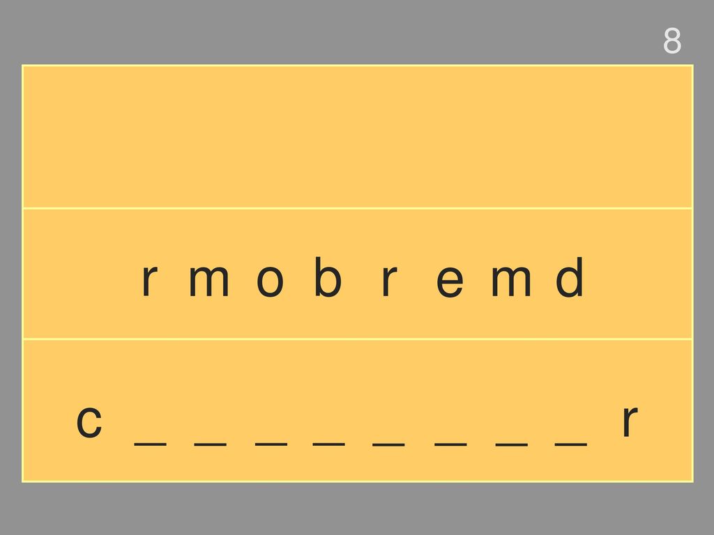 8 r m o b r e m d c _ _ _ _ _ _ _ _ r