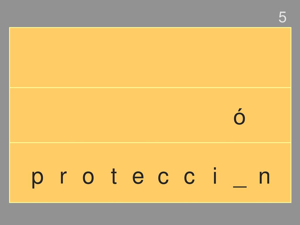 5 ó p r o t e c c i _ n