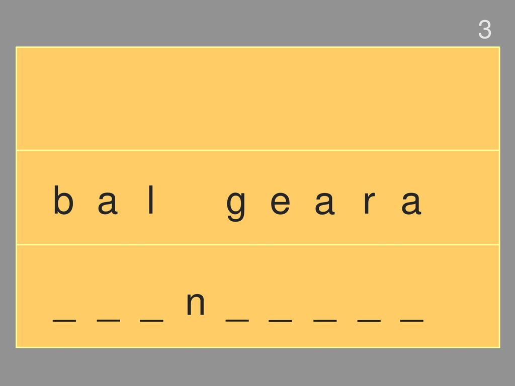 3 b a l g e a r a _ _ _ n _ _ _ _ _