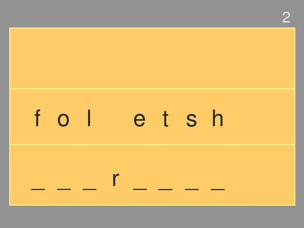 2 f o l e t s h _ _ _ r _ _ _ _