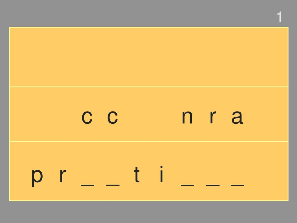 1 c c n r a p r _ _ t i _ _ _