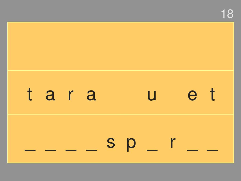 18 t a r a u e t _ _ _ _ s p _ r _ _