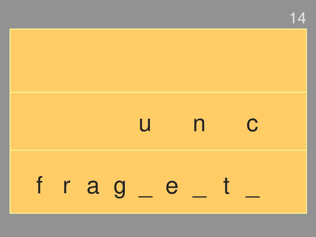 14 u n c f r a g _ e _ t _