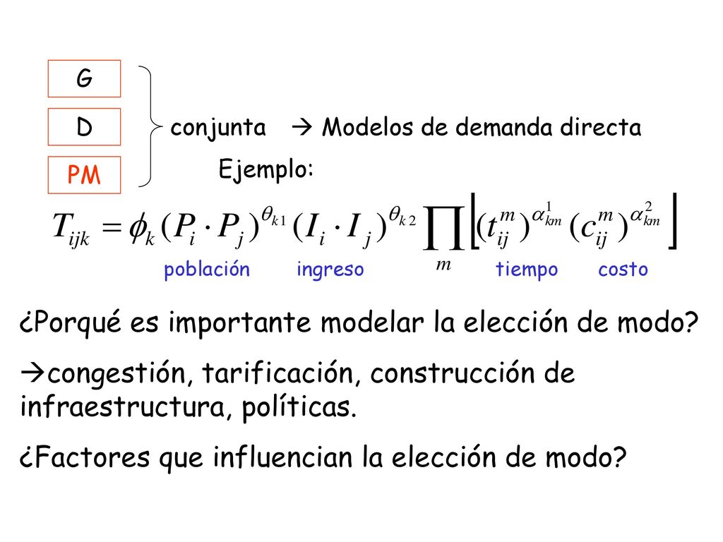¿Porqué es importante modelar la elección de modo
