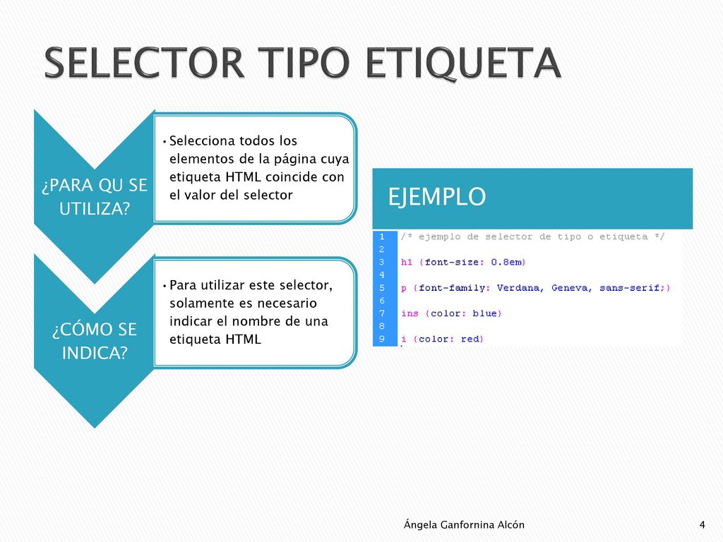 SELECTOR TIPO ETIQUETA