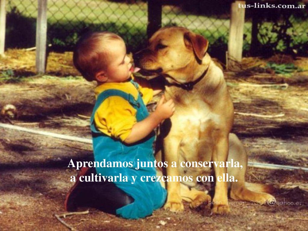Aprendamos juntos a conservarla, a cultivarla y crezcamos con ella.