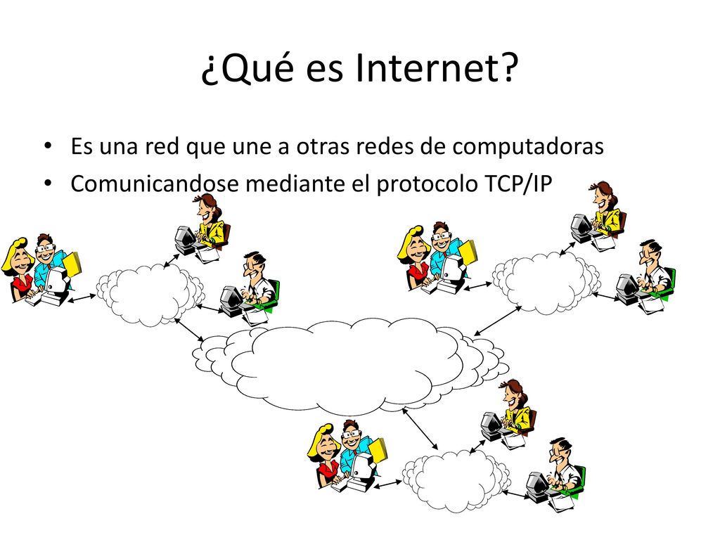 ¿Qué es Internet Es una red que une a otras redes de computadoras