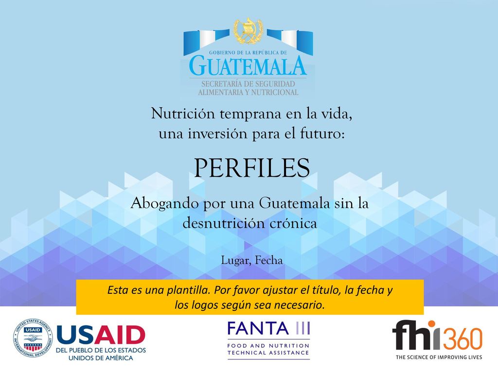 PERFILES Nutrición temprana en la vida, una inversión para el futuro: