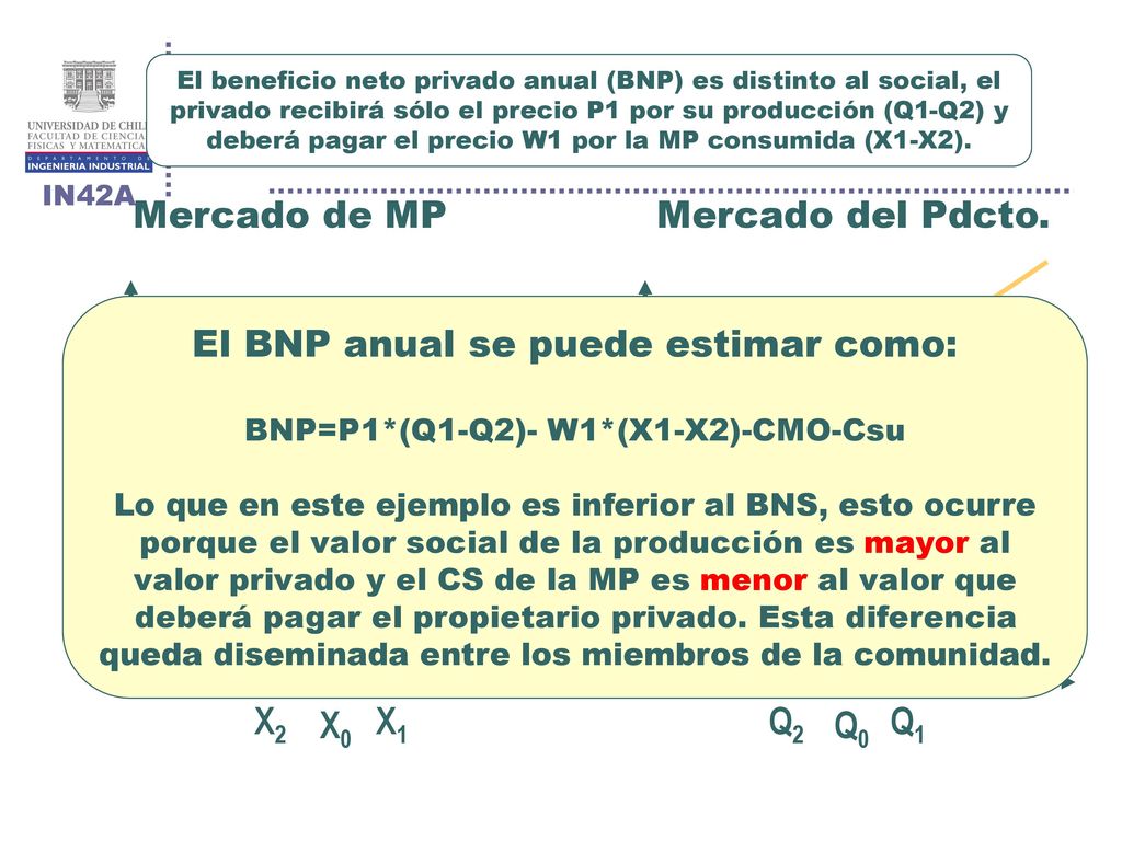 El BNP anual se puede estimar como: B P0 W1 F C P1 D A