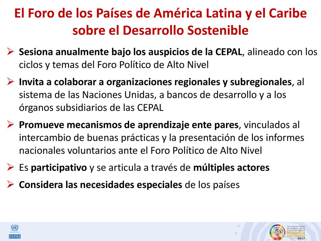 El Foro de los Países de América Latina y el Caribe sobre el Desarrollo Sostenible