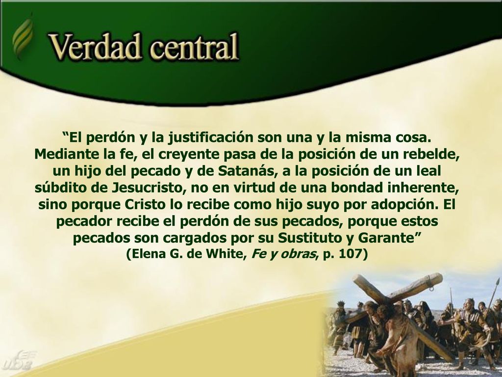El perdón y la justificación son una y la misma cosa
