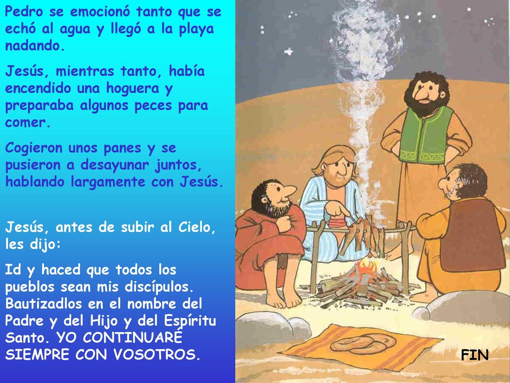 Pedro se emocionó tanto que se echó al agua y llegó a la playa nadando.