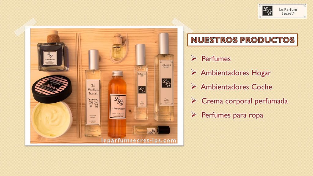 NUESTROS PRODUCTOS Perfumes Ambientadores Hogar Ambientadores Coche