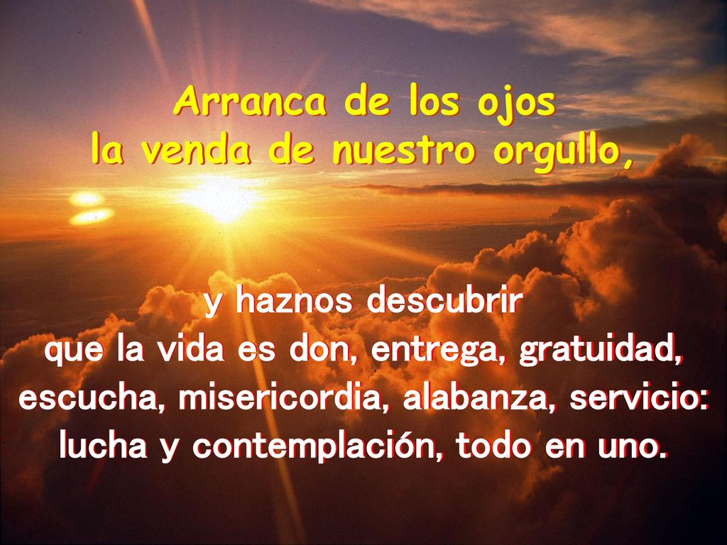 la venda de nuestro orgullo, lucha y contemplación, todo en uno.