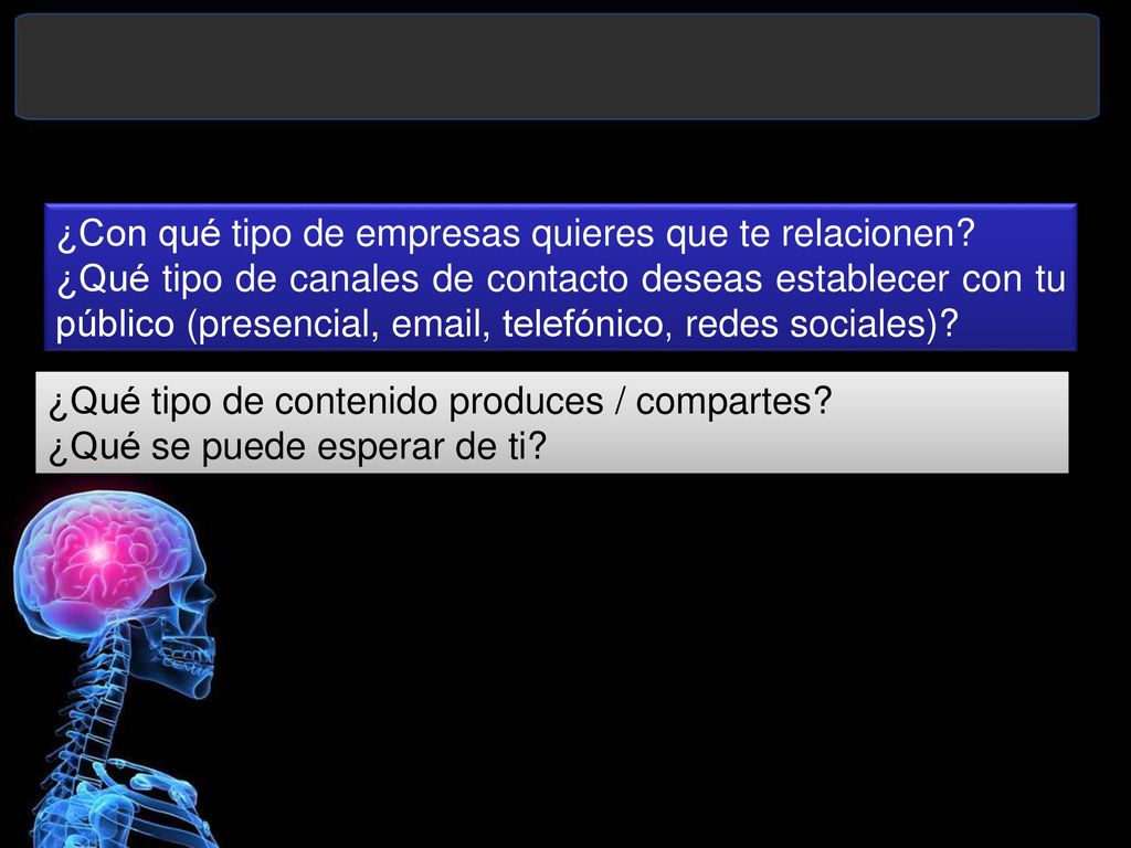 ¿Con qué tipo de empresas quieres que te relacionen