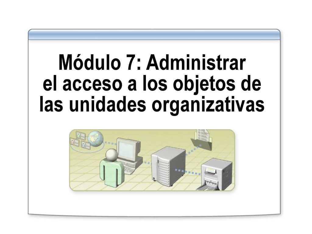 Módulo 7: Administrar el acceso a los objetos de las unidades organizativas