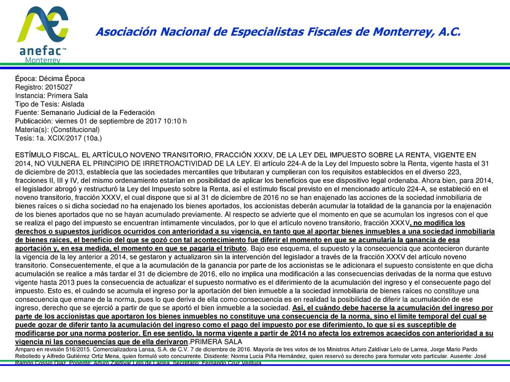 Asociación Nacional de Especialistas Fiscales de Monterrey, A.C.