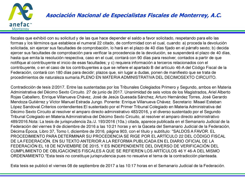 Asociación Nacional de Especialistas Fiscales de Monterrey, A.C.