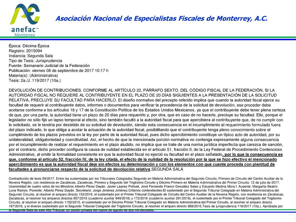 Asociación Nacional de Especialistas Fiscales de Monterrey, A.C.