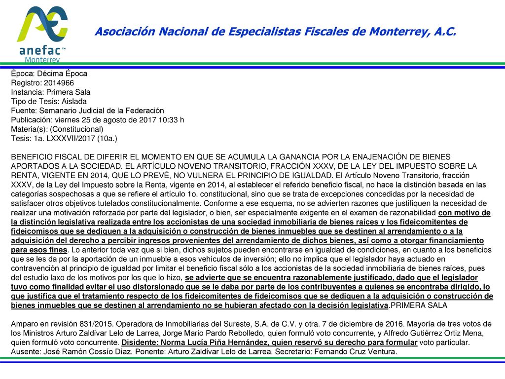 Asociación Nacional de Especialistas Fiscales de Monterrey, A.C.