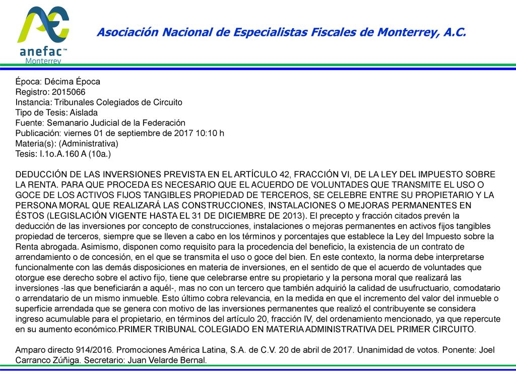 Asociación Nacional de Especialistas Fiscales de Monterrey, A.C.