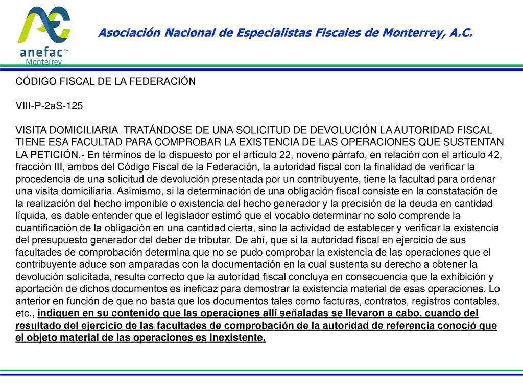 Asociación Nacional de Especialistas Fiscales de Monterrey, A.C.