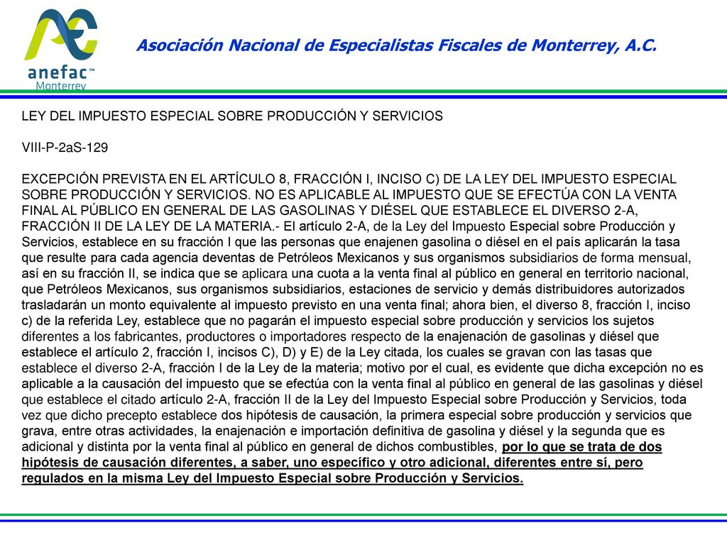 Asociación Nacional de Especialistas Fiscales de Monterrey, A.C.