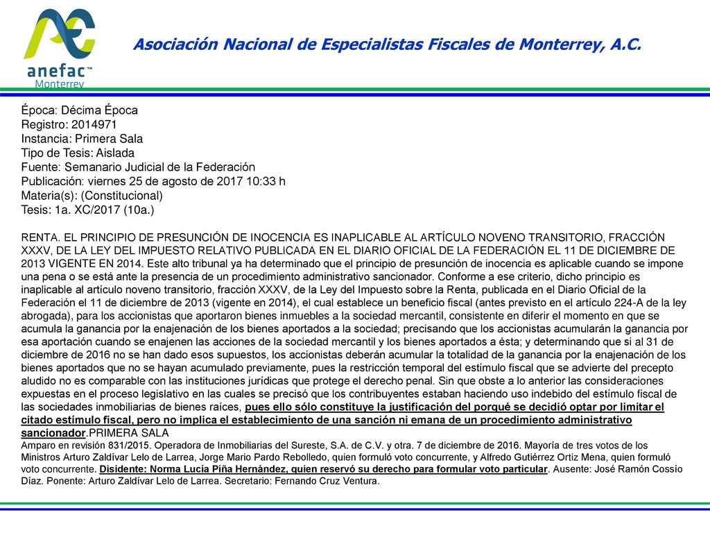 Asociación Nacional de Especialistas Fiscales de Monterrey, A.C.