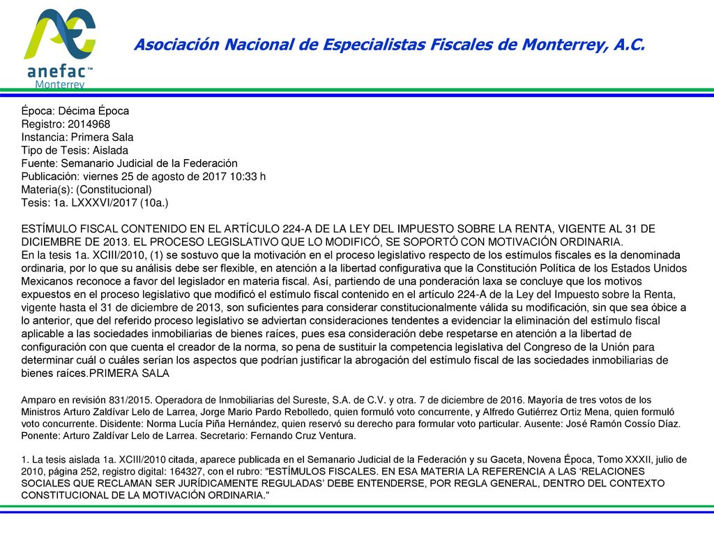 Asociación Nacional de Especialistas Fiscales de Monterrey, A.C.