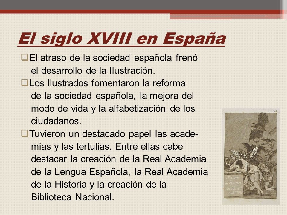 El siglo XVIII en España