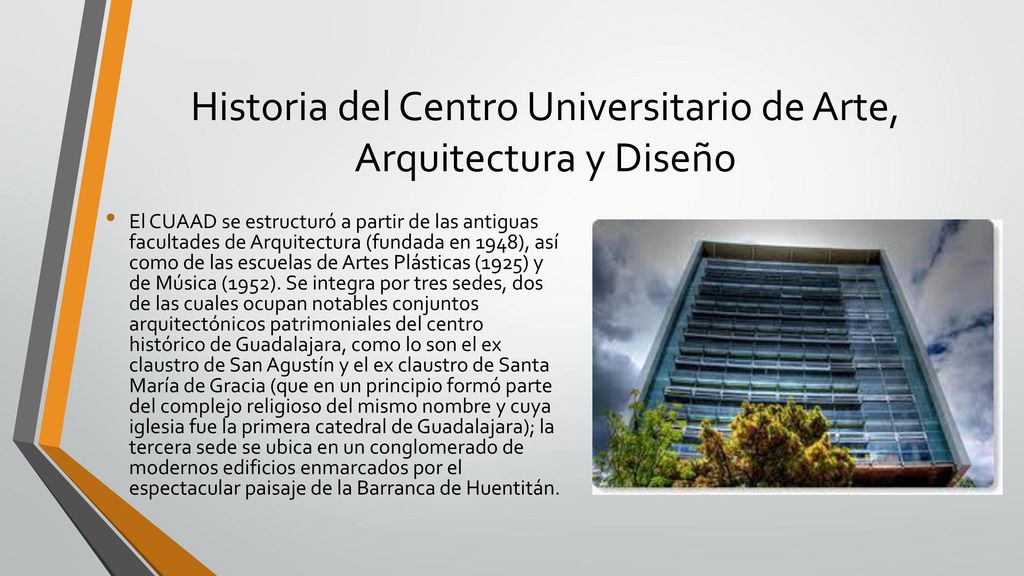 Historia del Centro Universitario de Arte, Arquitectura y Diseño
