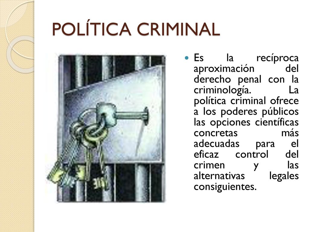 POLÍTICA CRIMINAL