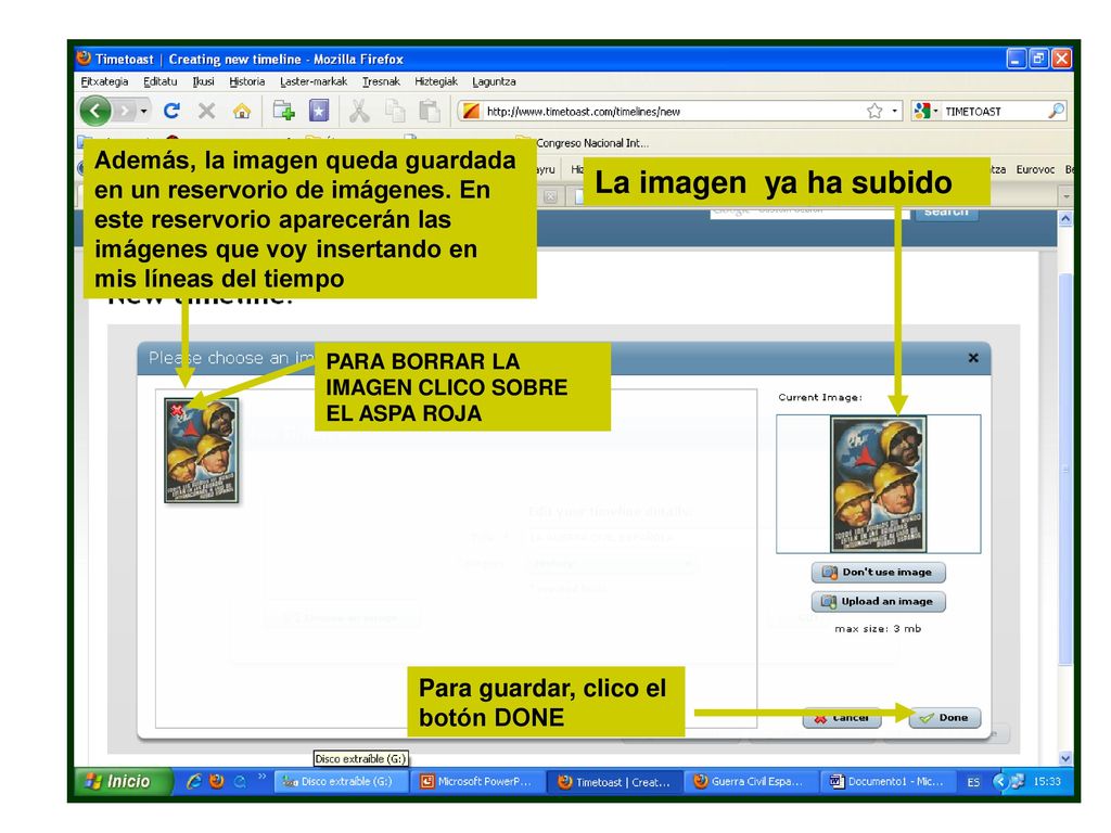 Además, la imagen queda guardada en un reservorio de imágenes