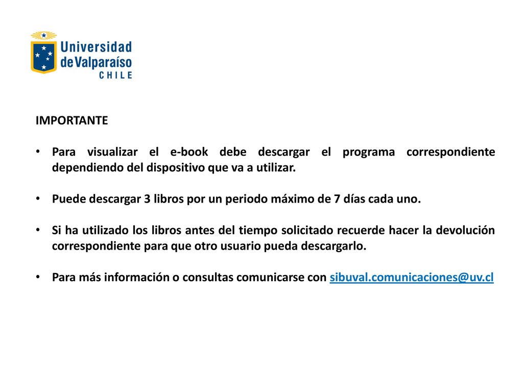 IMPORTANTE Para visualizar el e-book debe descargar el programa correspondiente dependiendo del dispositivo que va a utilizar.