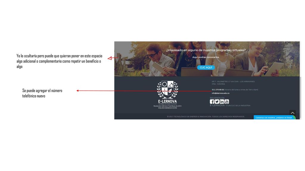 Yo lo ocultaría pero puede que quieran poner en este espacio algo adicional o complementario como repetir un beneficio o algo